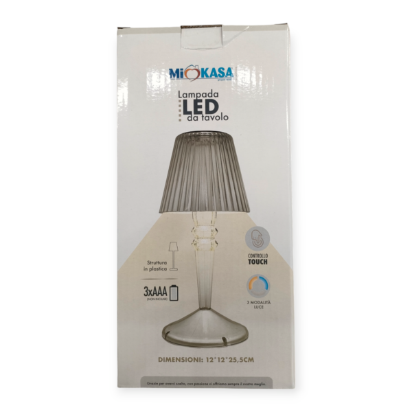 Lampada Led Plastic Trasparent 12*12H.25,5cm - immagine 2