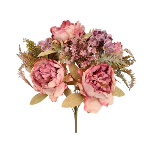 Mazzo Shabby Harmony Peonie 47cm (3Colori) - immagine 3