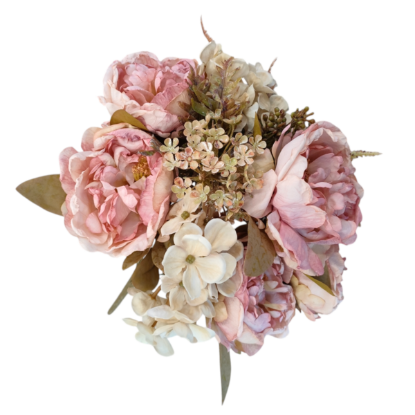 Mazzo Shabby Harmony Peonie 47cm (3Colori) - immagine 5