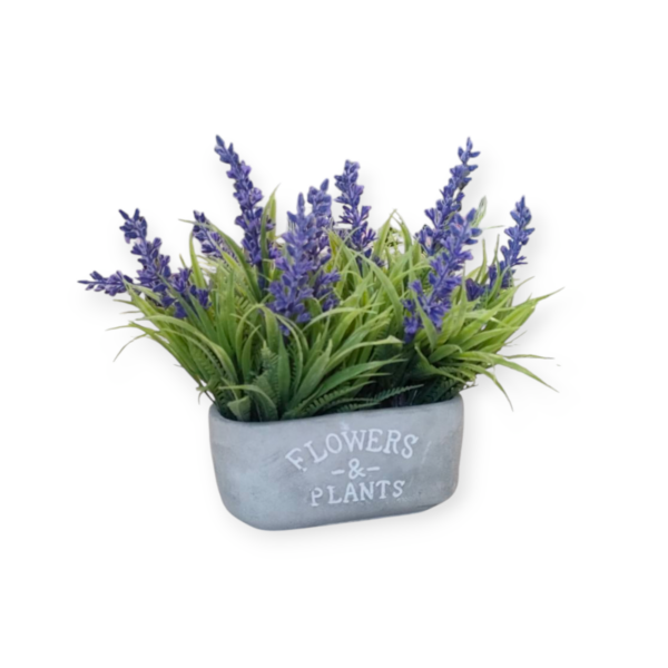 Vaso Oval Lavanda 16*11*H.20cm